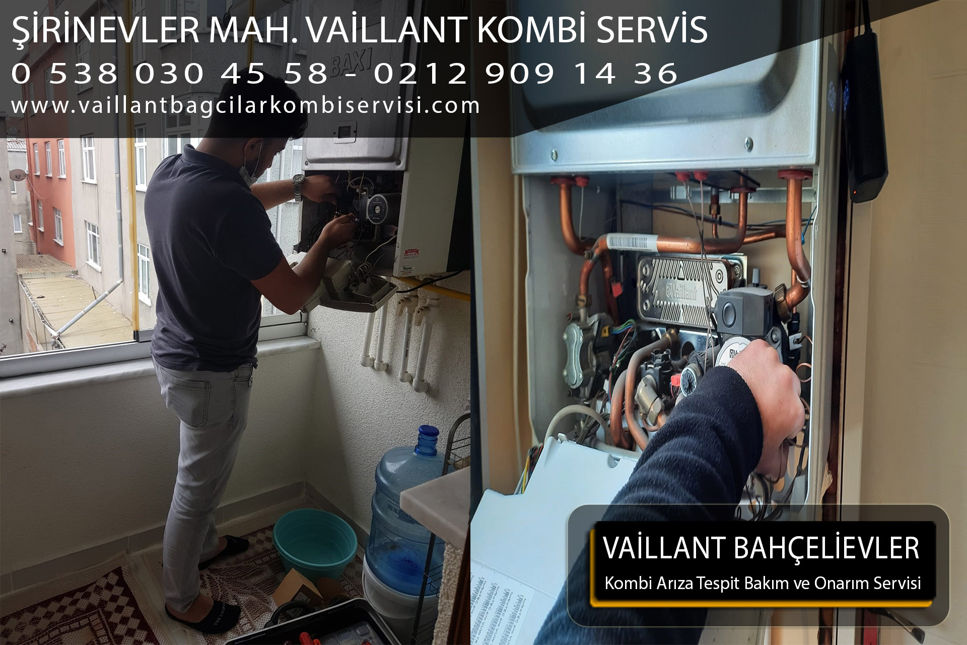 şirinevler mahallesi vaillant kombi servis