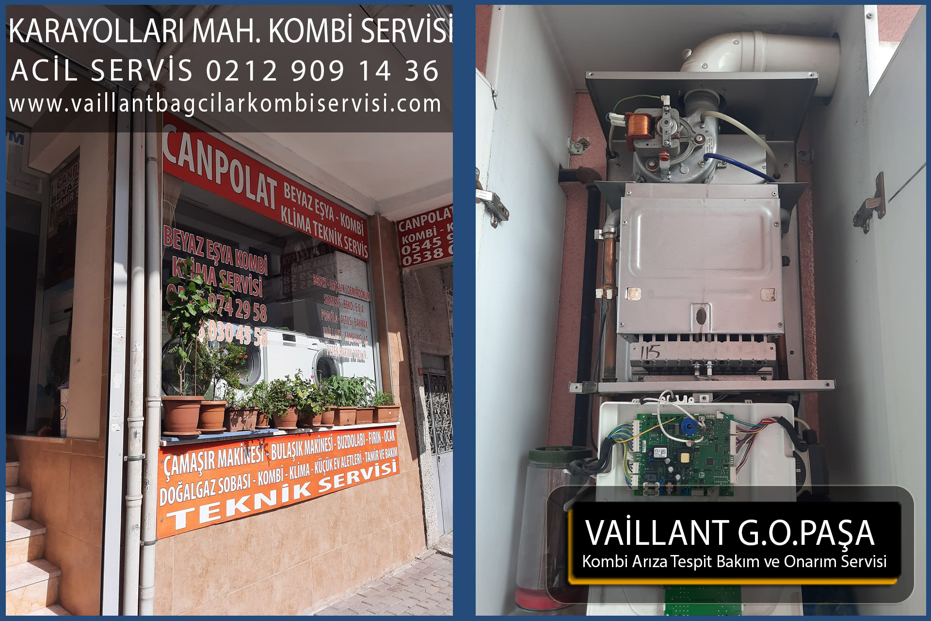 karayolları mahallesi kombi servis
