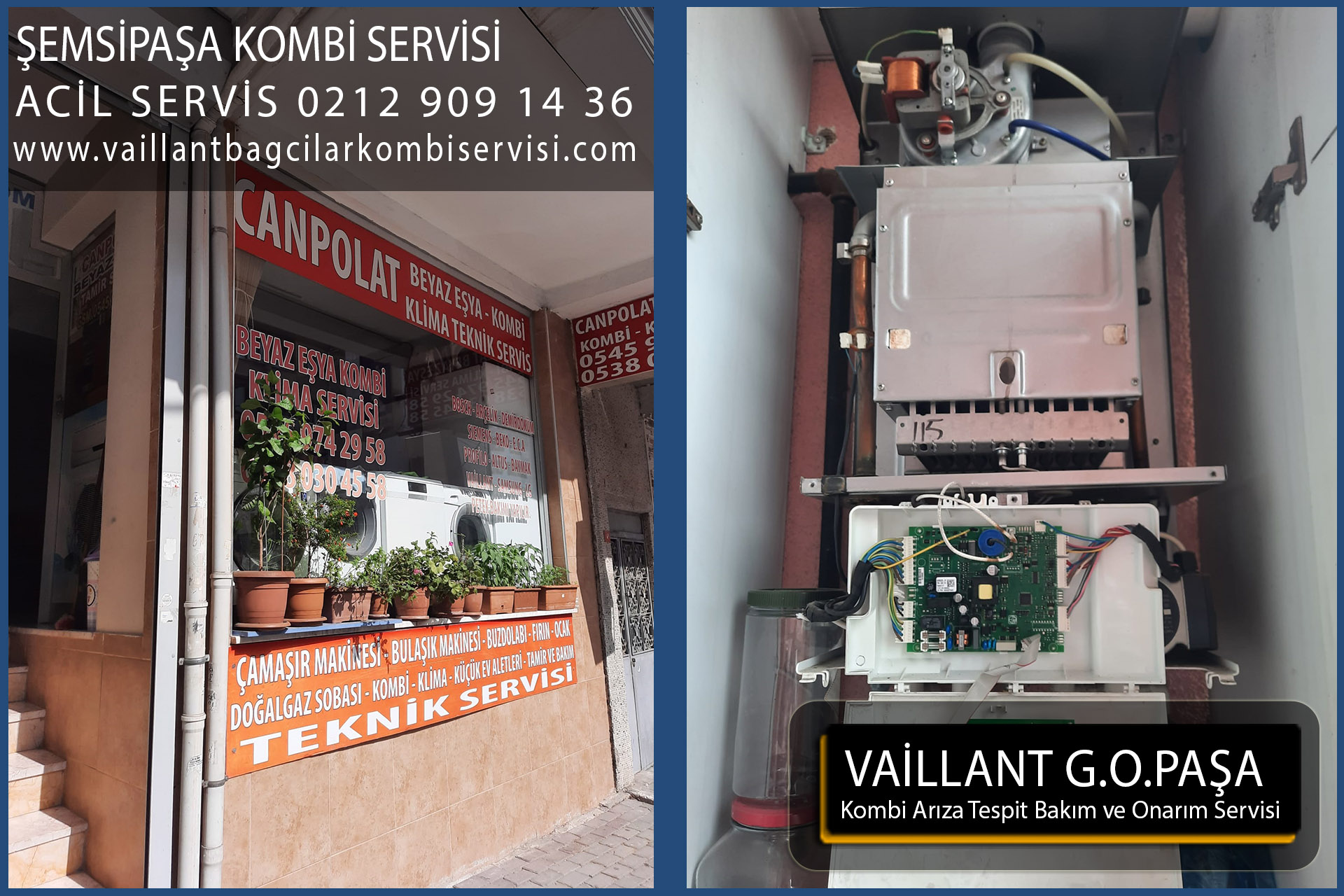 şemsipaşa kombi servis